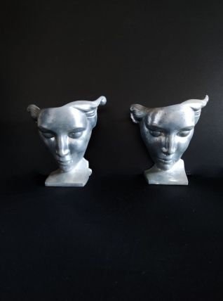 appliques murales nymphes art déco