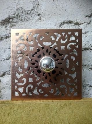 Applique murale carrée récup' "Arabesque"