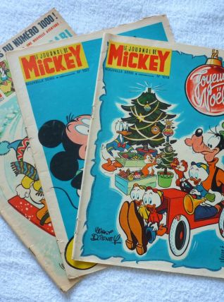 Lot 3 Journal de Mickey N° 1019 / 1022 / 1023