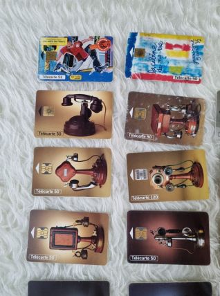 Lot de 15 Télécartes  