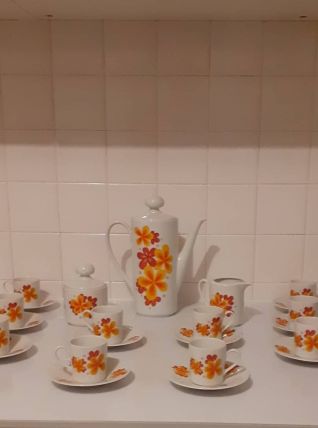 Service à café Seltmann Weiden Bavaria Années 60/70