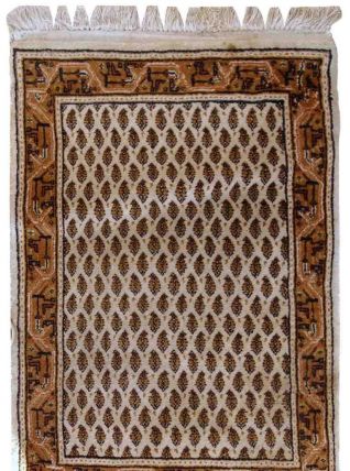 Tapis vintage Indien Seraband fait main, 1C575