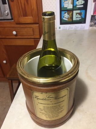 seau équilibreur thermique bois plaqué années 60 