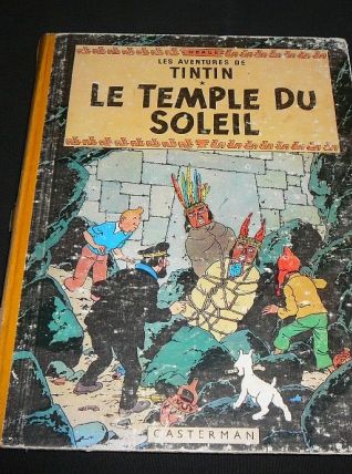 tintin le temple du soleil  de hergé  année 1957