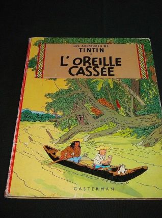  tintin l'oreille cassée   de hergé  année 1964 