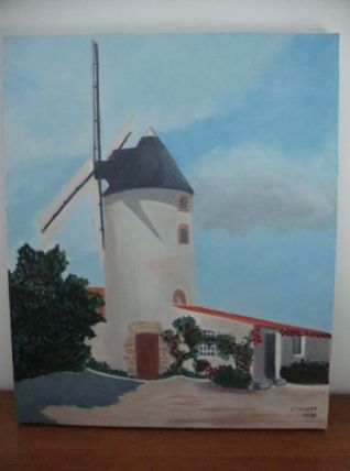 Tableau huile sur toile 46 cm x 38 cm 