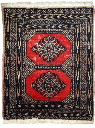 Tapis vintage Pakistanais Lahore fait main, 1C635