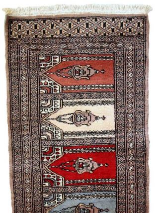 Tapis vintage Ouzbek Bukhara fait main, 1C641