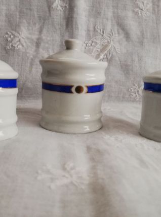 Ensemble sel, poivre, moutarde esprit marin