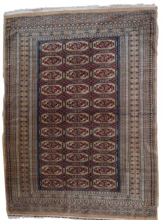 Tapis vintage Ouzbek Bukhara fait main, 1C776