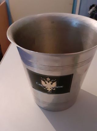 Seau champagne en aluminium. Diamètre 20cm, Hauteur20cm 