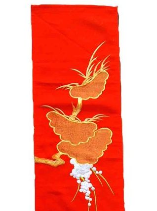 Tapis vintage Japonais broderie murale fait main, 1C670