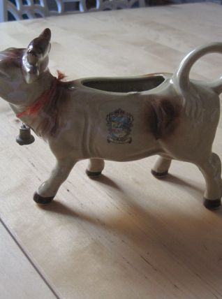 pichet a lait forme vache en porcelaine vintage