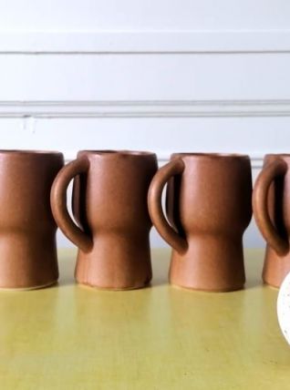 Tasses par Claude Paci Vallauris céramique années 19