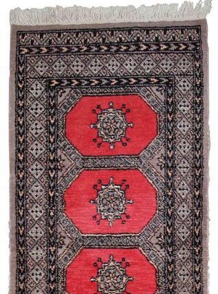 Tapis vintage Ouzbek Bukhara fait main, 1C712