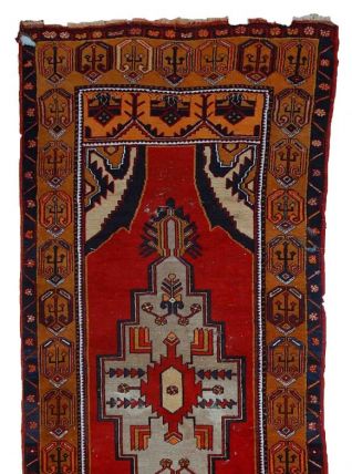 Tapis ancien Turc Anatolian fait main, 1C728