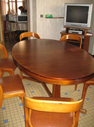 Table ovale et 6 chaises Baumann Gondole