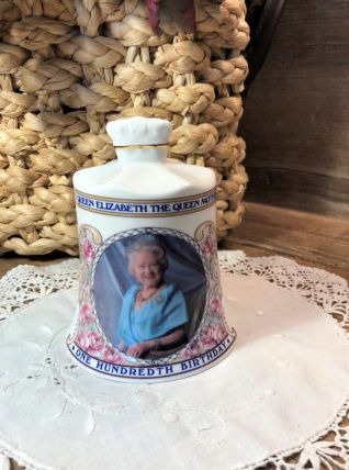 Cloche 100è Anniversaire Reine Mère d'Angleterre