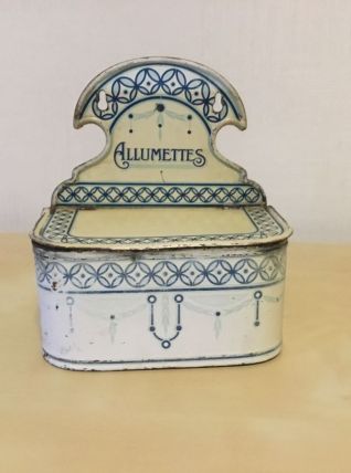 Boîte allumette murale métallique 