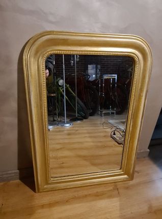 Miroir louis-philippe, début xxème. e à la feuille. En 