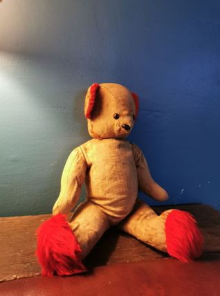 Teddy Bear Ours ancien en peluche 