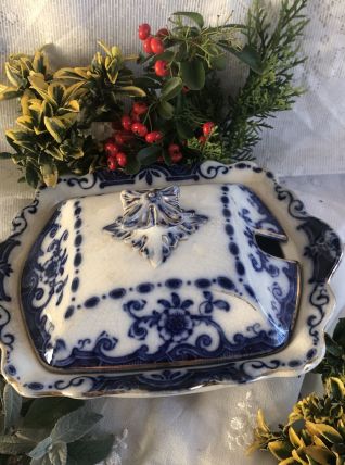 Confiturier en faïence anglaise 