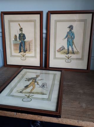 Lot de 3 gravures anciennes