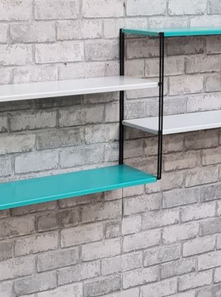 etagere string style tomado 1960 metal 4 tablettes  3 montan
