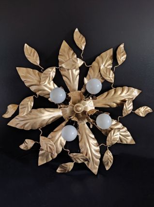 applique murale feuilles 4 feux