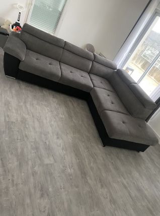 Canapé d’angle gris