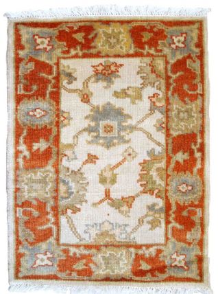 Tapis vintage Indien Mahal fait main, 1B861