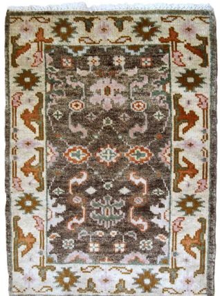 Tapis vintage Indien Mahal fait main, 1B865