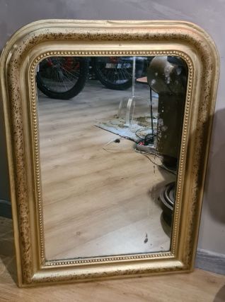 miroir louis philippe ancien 1900 vitre mercure traces visib