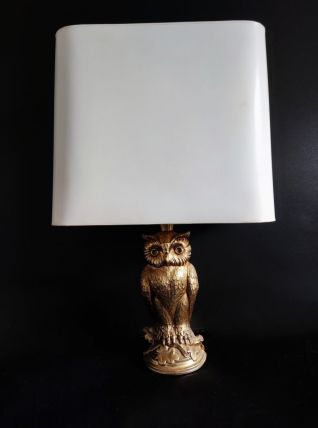 lampe hibou en laiton
