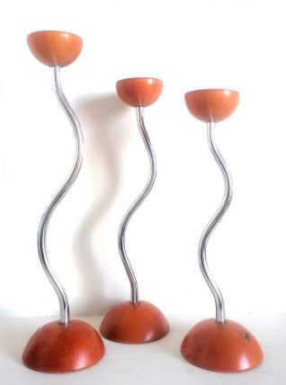 SKS, Trois bougeoirs postmodernes , Allemagne 1970 