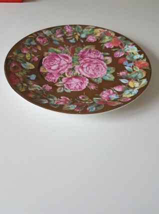 Assiette de collection "Les roses de la reine" d'Angleterre 