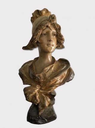 Buste en Terre cuite signé Nelson