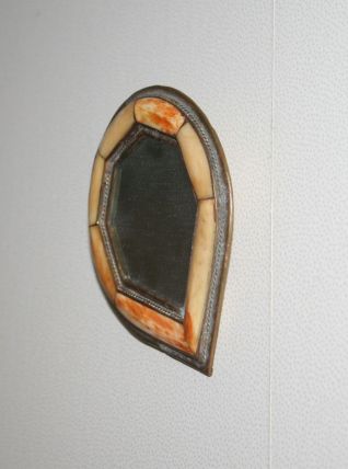 Deux miroirs os et cuivre vintage