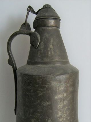 Breau à eau cuivre étamé artisanal 1960 vintage pot verseur 