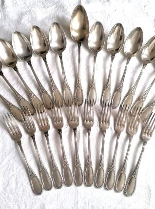 Service en métal argenté par Saglier Frères 