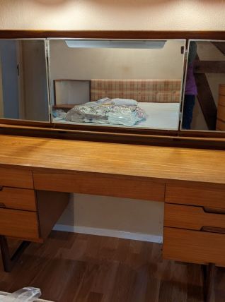 Coiffeuse en teck 1960s  par Gunther Hoffstead