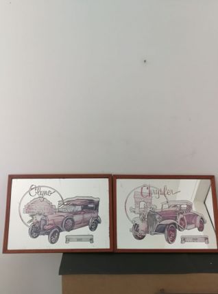 Duo de cadres miroir Publicitaires 