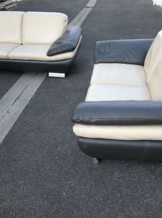 2 canapé cuir pleine fleur , excellent etat, valeur 5000€ 