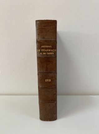 Livre ancien : Journal 1918 de Pharmacie et de Chimie