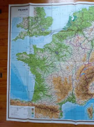 carte de France vintage 70'