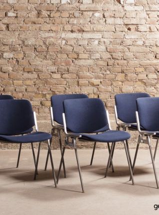 Lot de 6 chaises Castelli, modèle DSC106