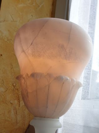 LAMPE EN ALBÂTRE A POSER
