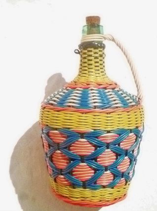 bouteille  scoubidou Viresa , vintage
