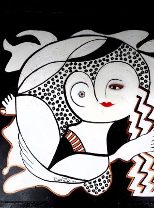 Marit Eik - "Sexual abstraction" - 90 x 90 cm