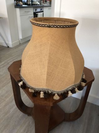 Abat jour vintage 70Très belle abat-jour vintage en toile br